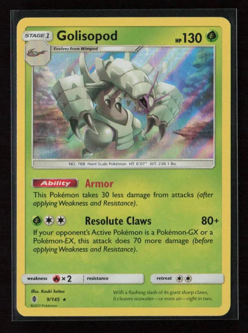 Golisopod Holo Rare Sm - Guardians Rising 9/145 Nm 1