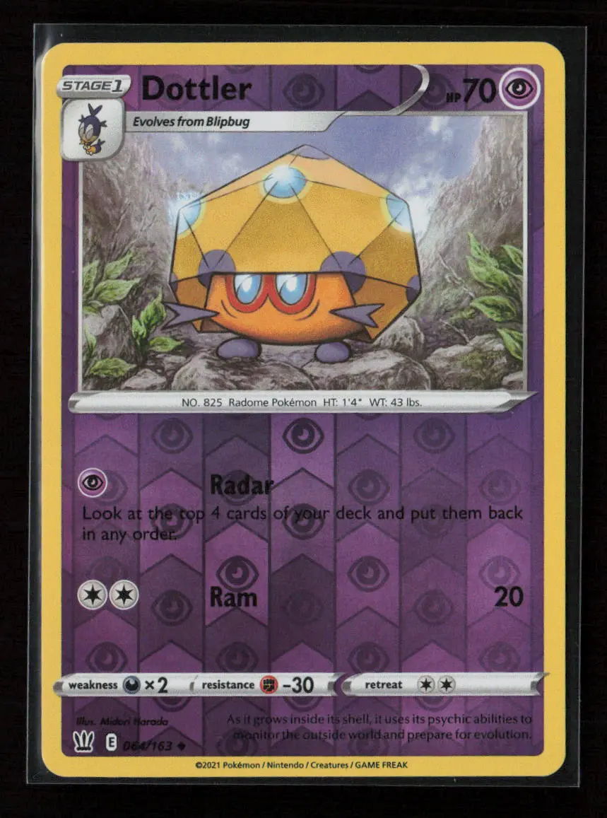 Dottler Uncommon Swsh05: Battle Styles 064/163 Nm 1