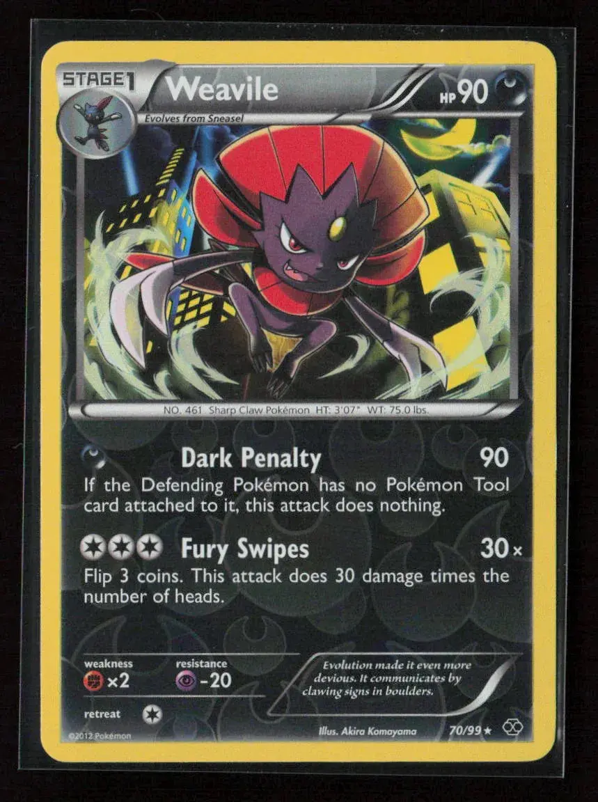 Weavile Rare Next Destinies 70/99 Nm 1
