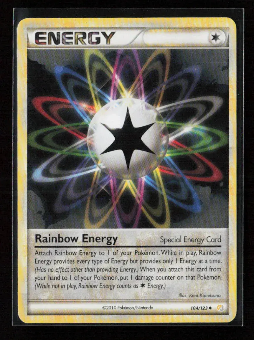 Rainbow Energy Uncommon Heartgold Soulsilver 104/123 Lp 1