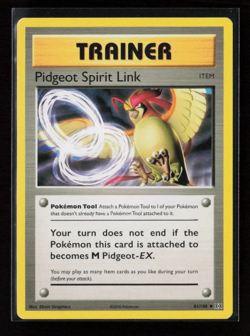 Pidgeot Spirit Link Uncommon Xy - Evolutions 81/108 Lp 1