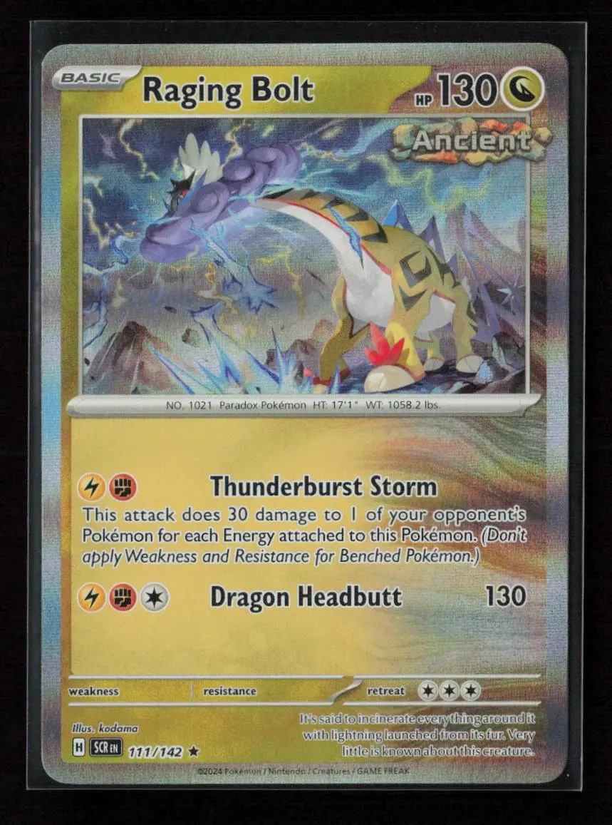 Raging Bolt Rare Sv07: Stellar Crown 111/142 Nm 1