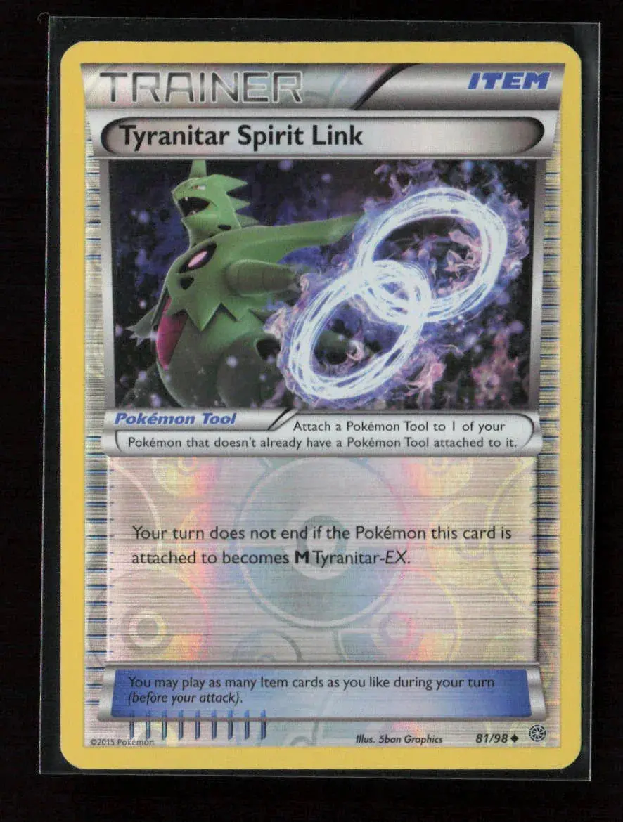 Tyranitar Spirit Link Uncommon Xy - Ancient Origins 81/98 Lp 1