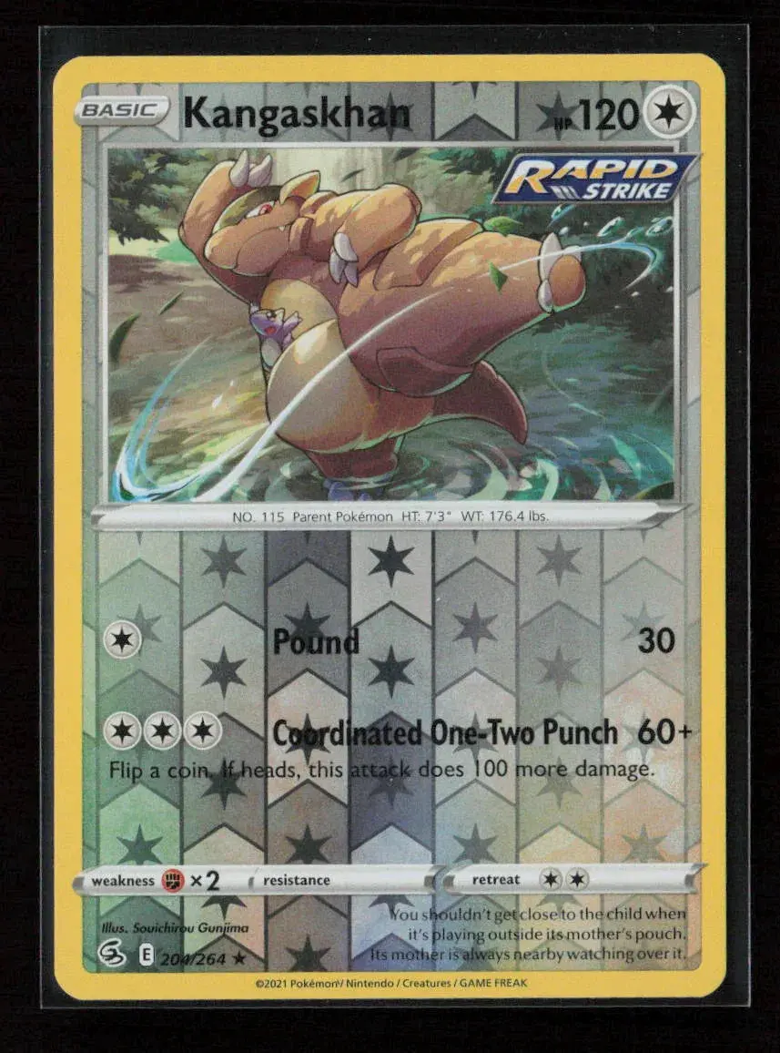 Kangaskhan Rare Swsh08: Fusion Strike 204/264 Nm 1