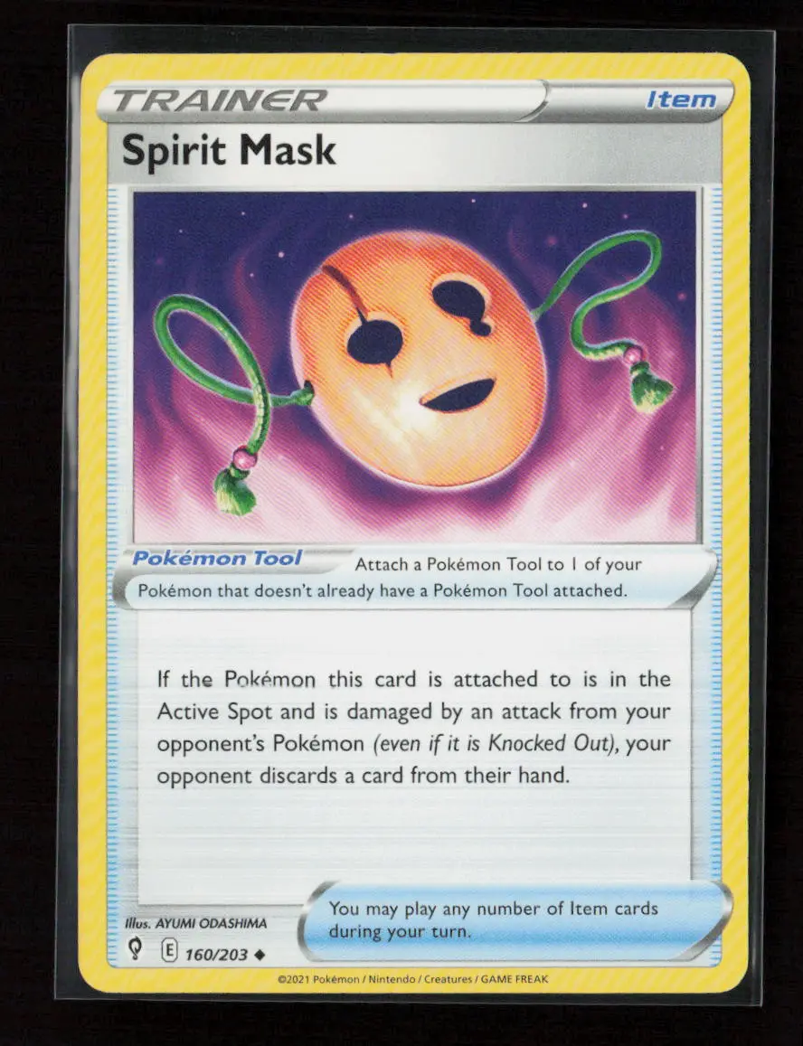 Spirit Mask Uncommon Swsh07: Evolving Skies 160/203 Lp 1