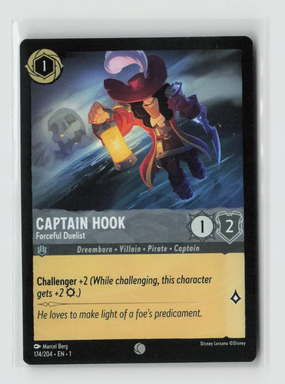 Captain Hook - Forceful Duelist Common The First Chapter 174/204 Nm 1