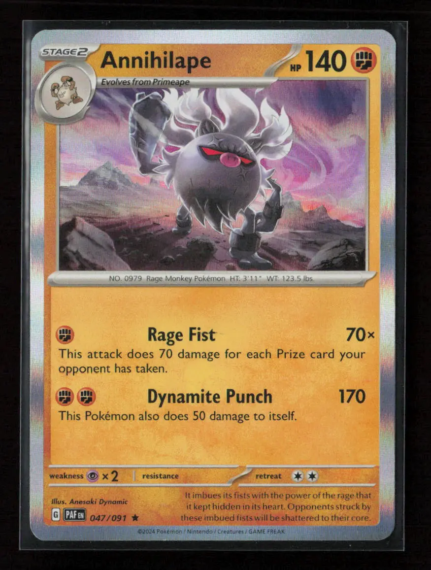 Annihilape Rare Sv01: Scarlet & Violet Base Set 109/198 Nm 1