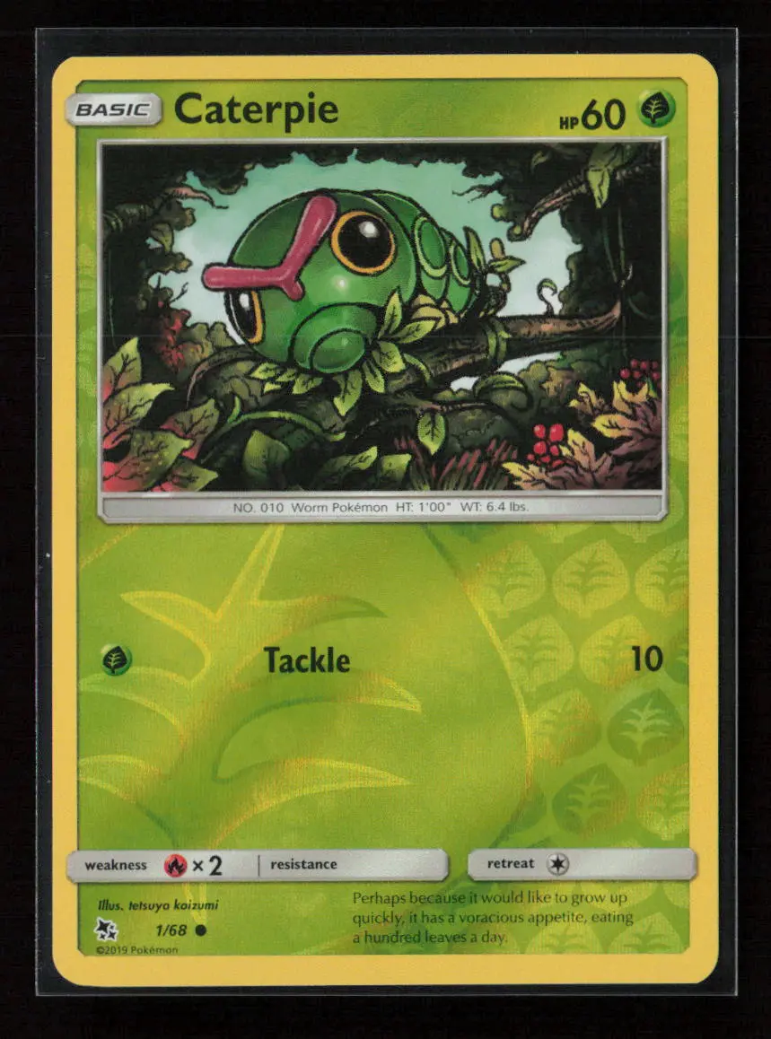 Caterpie Common Hidden Fates 1/68 Nm 1