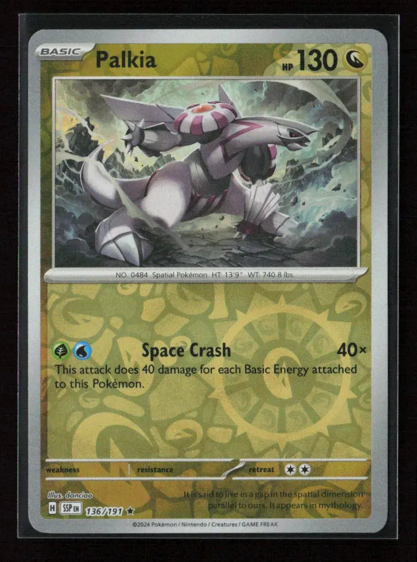 Palkia Rare Sv08: Surging Sparks 136/191 Nm 1
