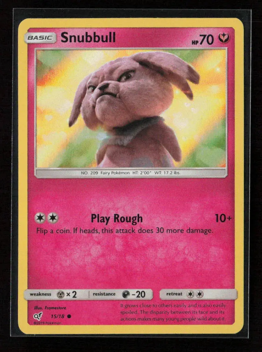 Snubbull (Holo Common) Common Detective Pikachu 15/18 Nm 1