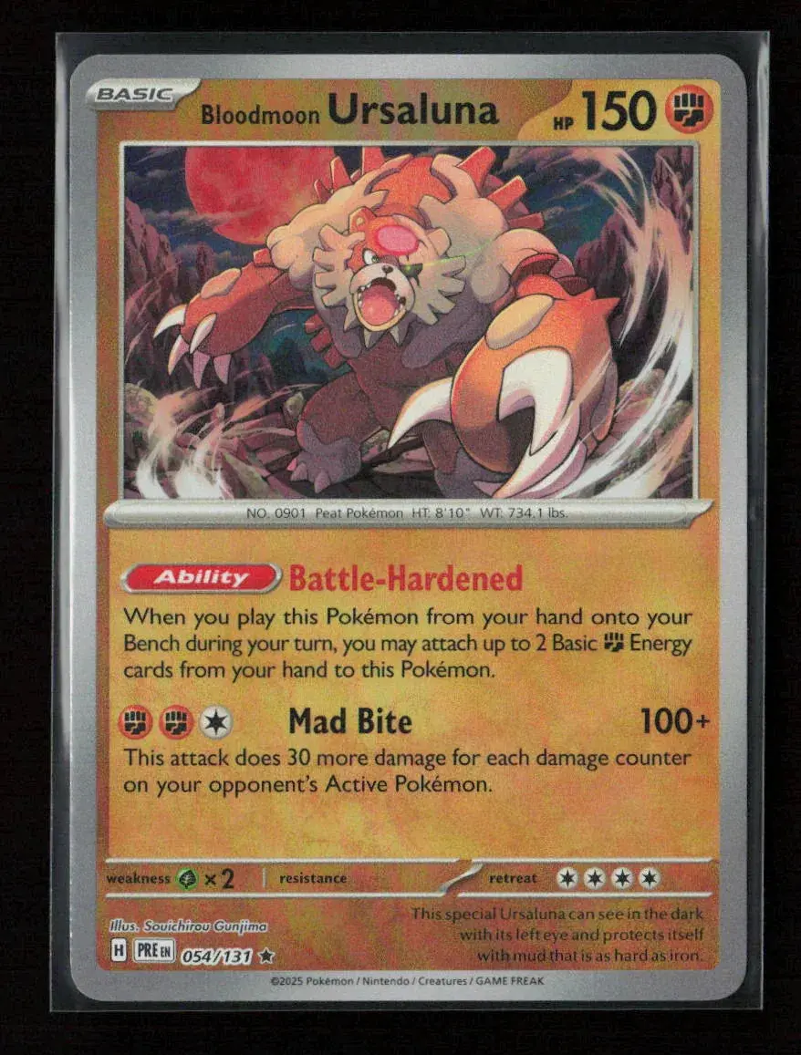 Bloodmoon Ursaluna (Poke Ball Pattern) Rare Sv: Prismatic Evolutions 054/131 Nm 1