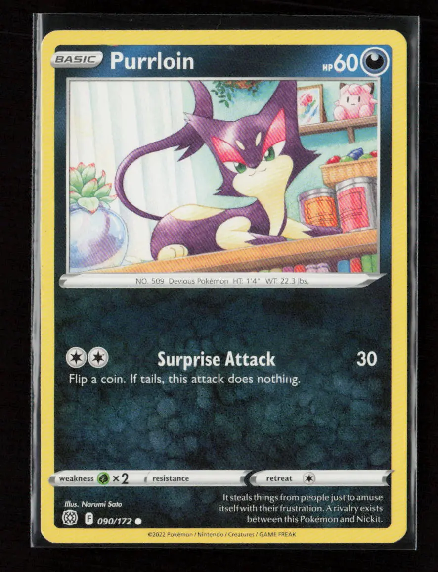 Purrloin Common Swsh09: Brilliant Stars 090/172 Lp 1