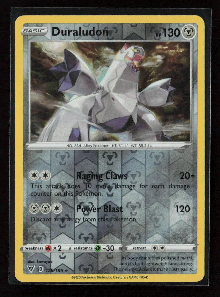 Duraludon Holo Rare Swsh04: Vivid Voltage 129/185 Lp 1