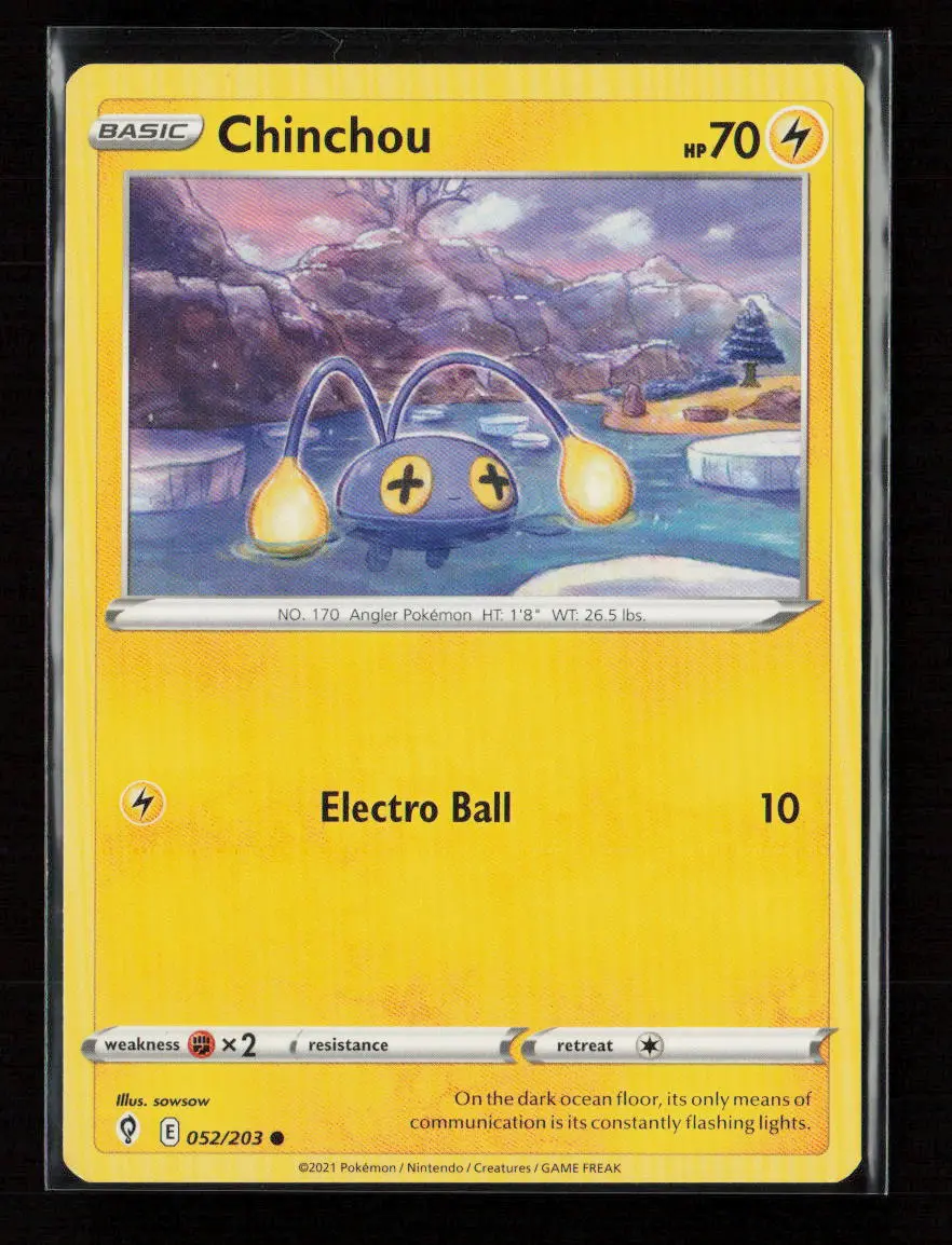 Chinchou Common Swsh07: Evolving Skies 052/203 Lp 1