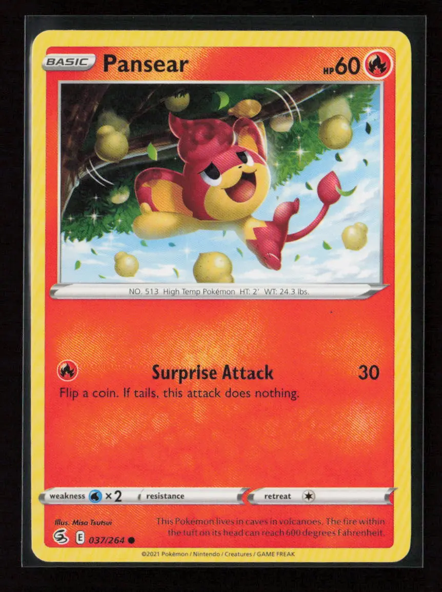 Pansear Common Swsh08: Fusion Strike 037/264 Lp 1