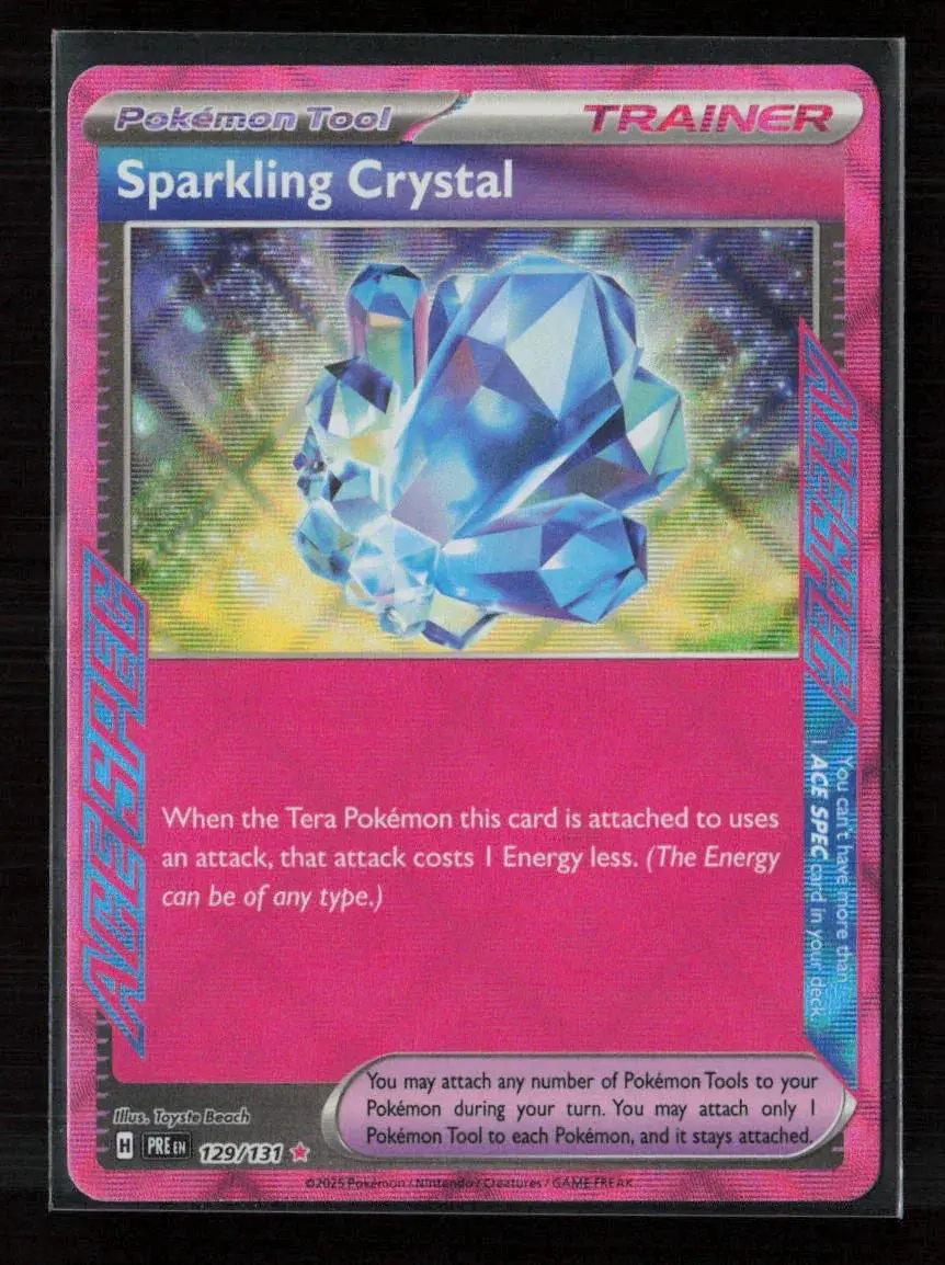 Sparkling Crystal Ace Spec Rare Sv: Prismatic Evolutions 129/131 Nm 1