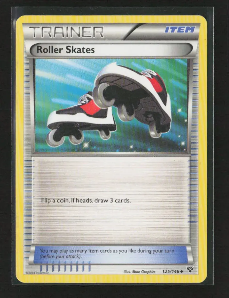 Roller Skates Uncommon Xy Base Set 125/146 Mp 1