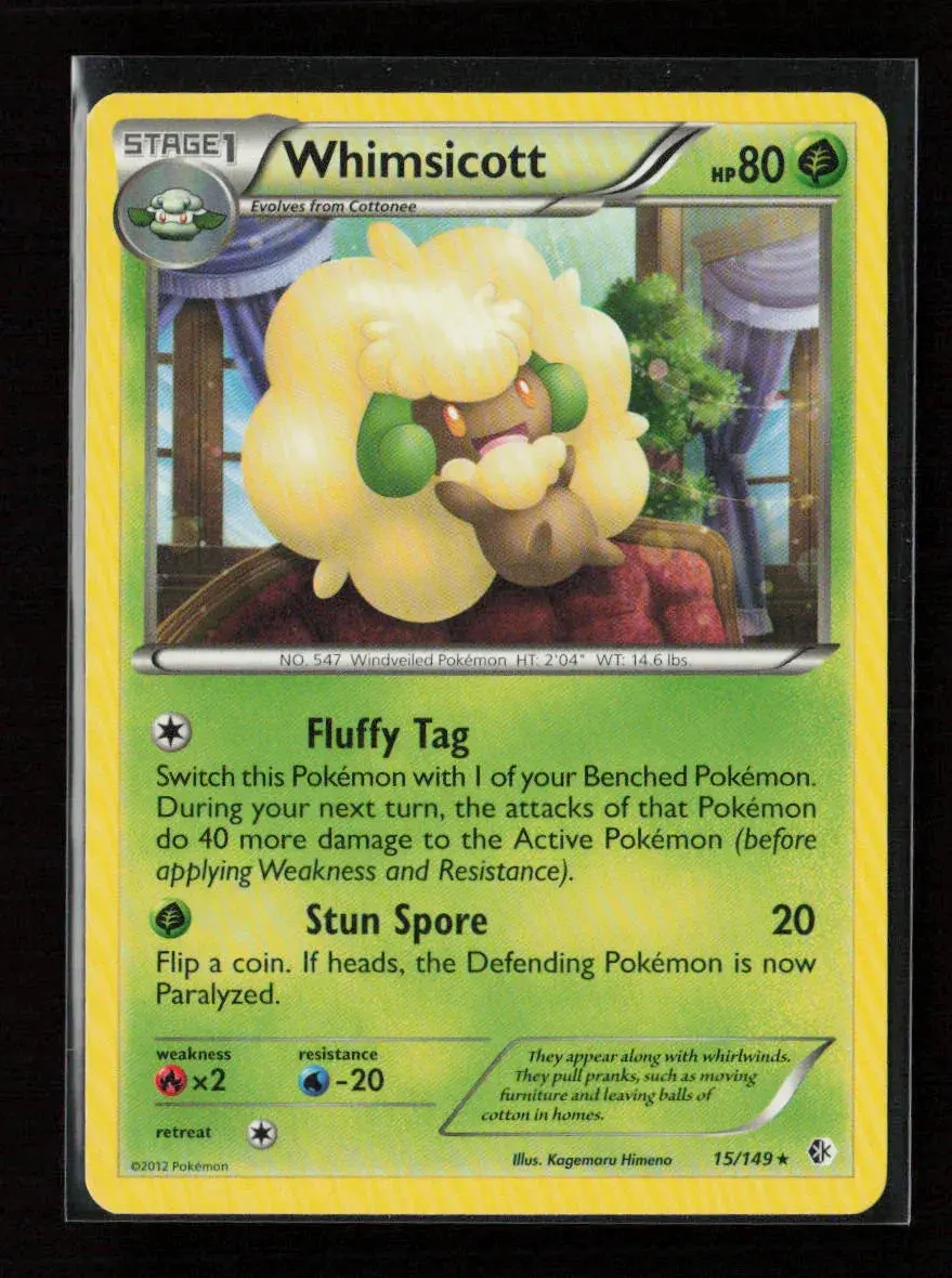 Whimsicott Rare Boundaries Crossed 15/149 Lp 1