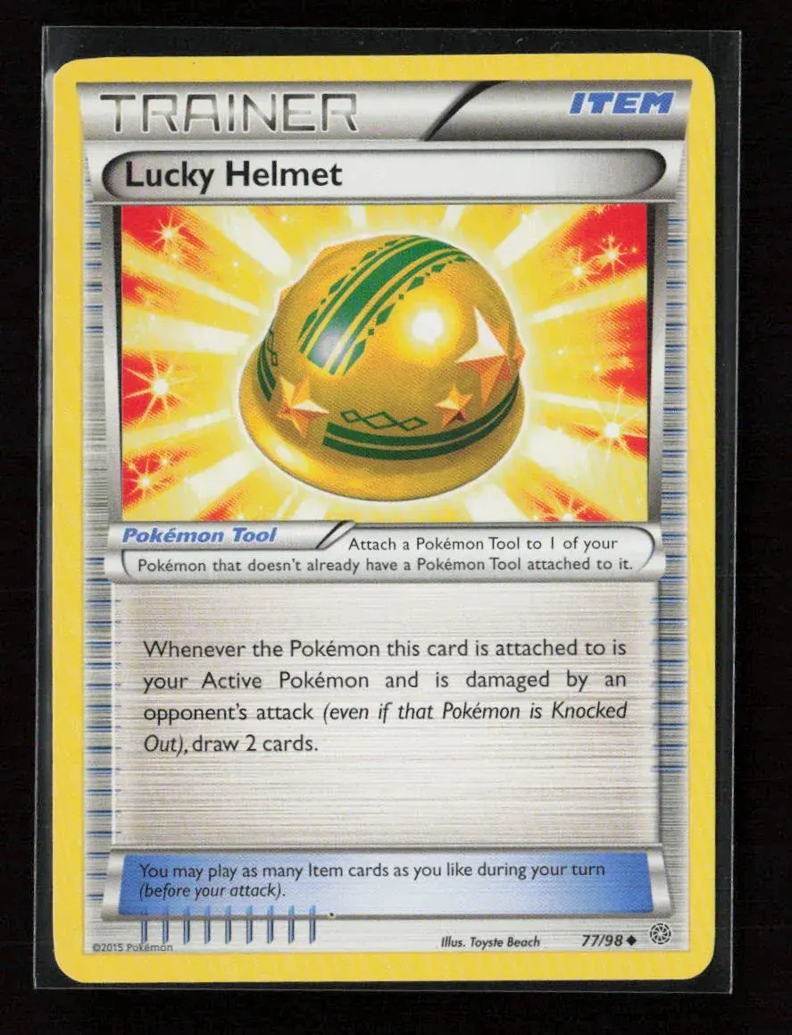 Lucky Helmet Uncommon Xy - Ancient Origins 77/98 Lp 1