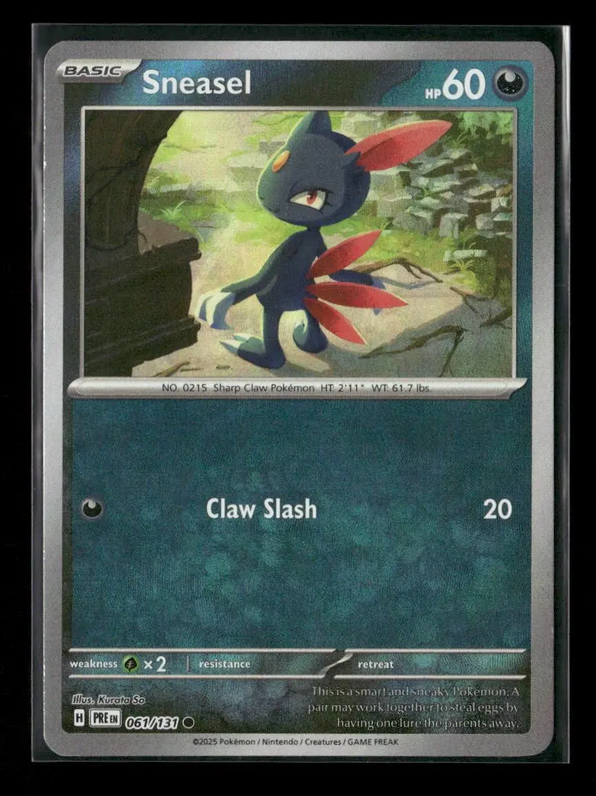Sneasel (Poke Ball Pattern) Common Sv: Prismatic Evolutions 061/131 Nm 1