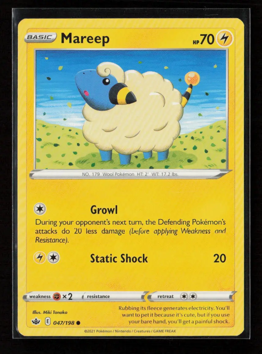 Mareep Common Swsh06: Chilling Reign 047/198 Nm 1