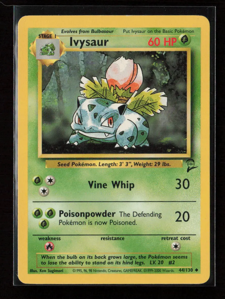 Ivysaur Uncommon Base Set 2 044/130 Lp 1