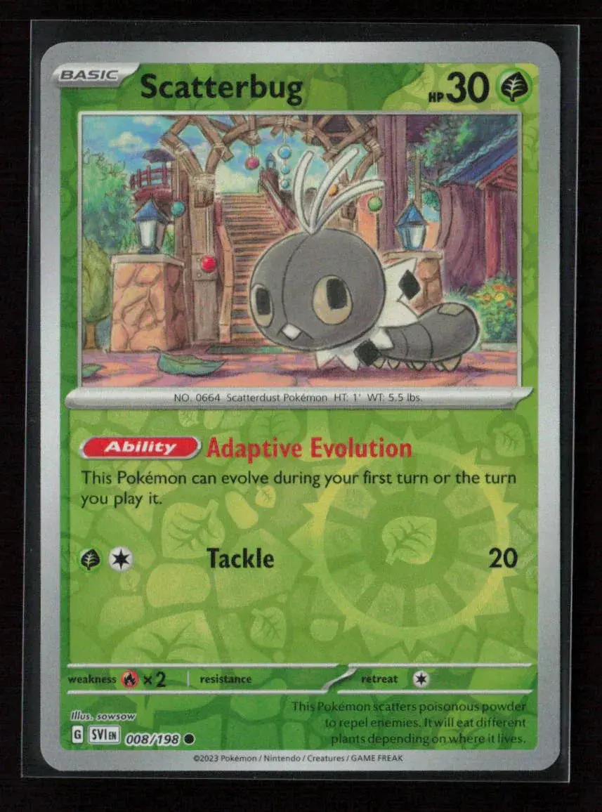 Scatterbug Common Sv01: Scarlet & Violet Base Set 008/198 Nm 1