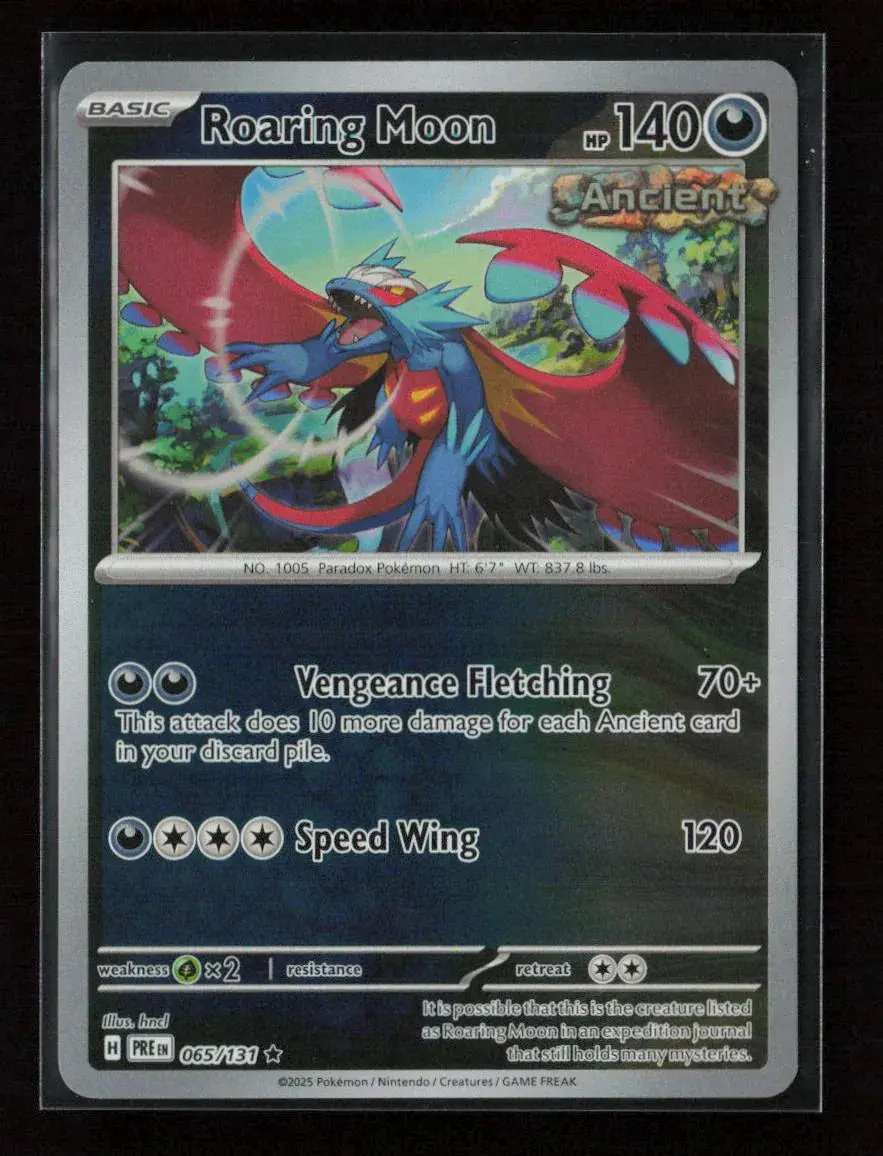 Roaring Moon Rare Sv: Prismatic Evolutions 065/131 Nm 1
