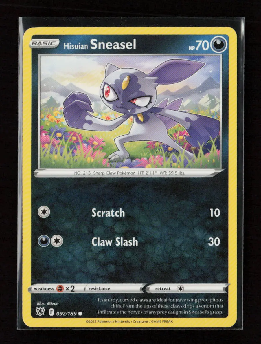 Hisuian Sneasel Common Swsh10: Astral Radiance 092/189 Lp 1