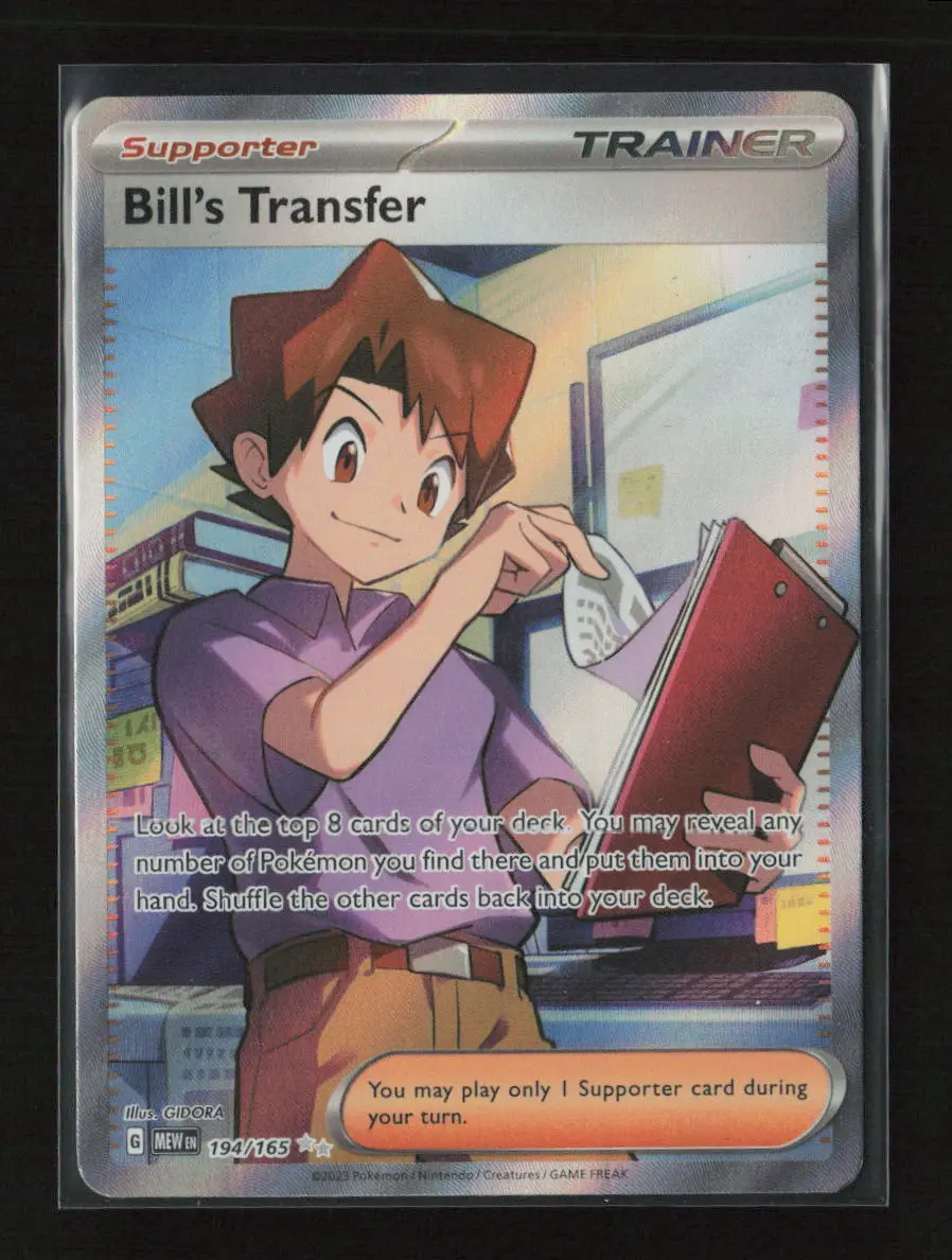 Bill's Transfer - Ultra Rare Sv: Scarlet & Violet 151 194/165 Nm 1