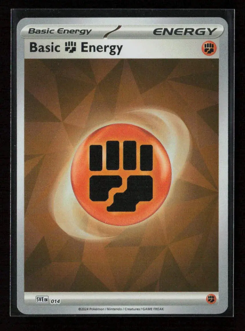 Basic Fighting Energy (Cracked Ice Holo) Common Sve: Scarlet & Violet Energies 014 Nm 1