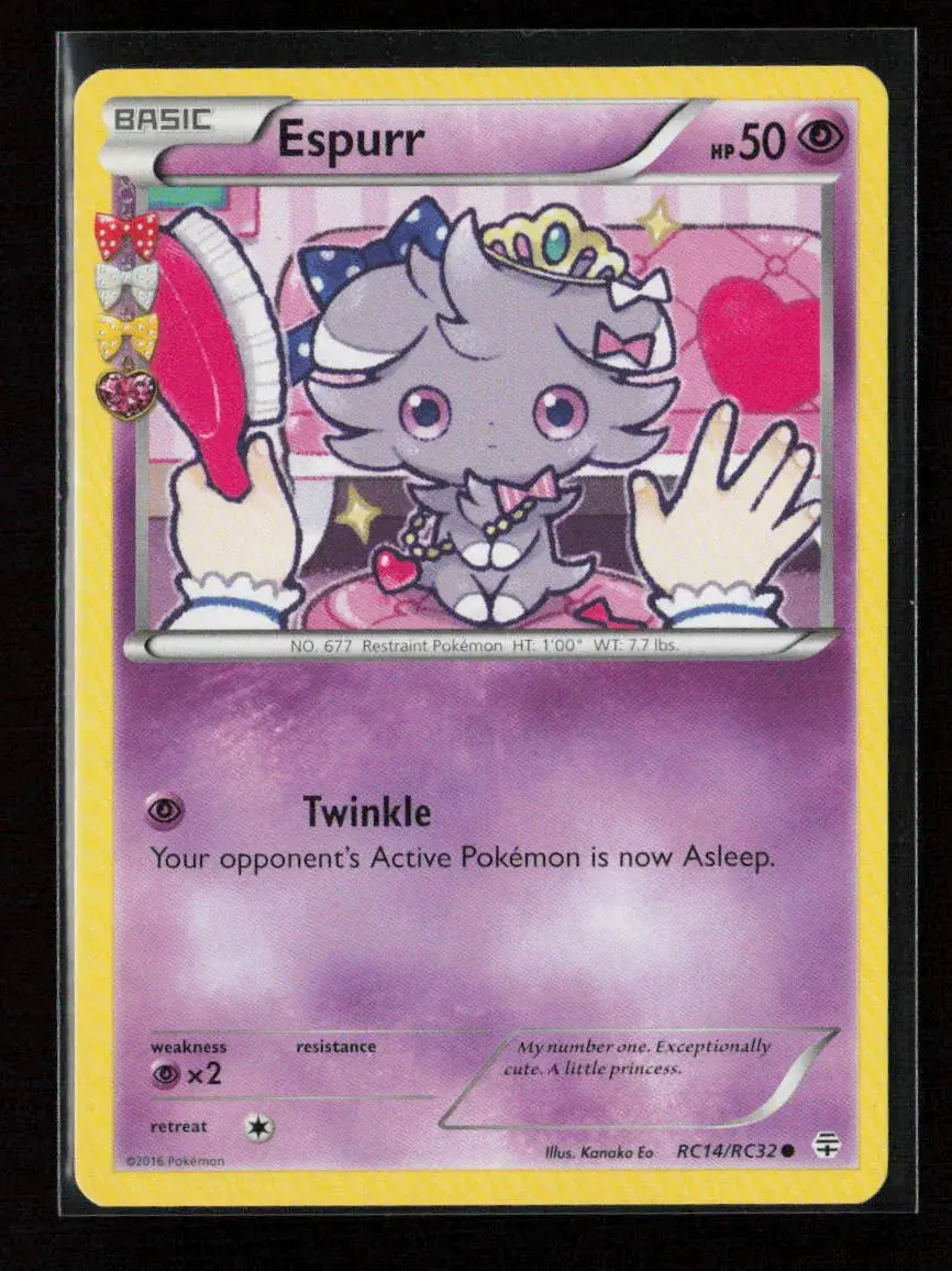 Espurr Common Generations: Radiant Collection Rc14/Rc32 Nm 1