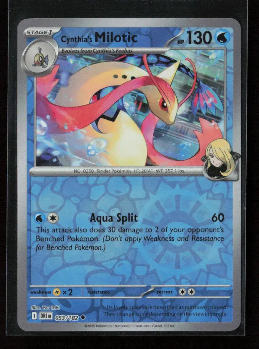 Cynthia's Milotic Uncommon Sv10: Destined Rivals 053/182 Nm 1
