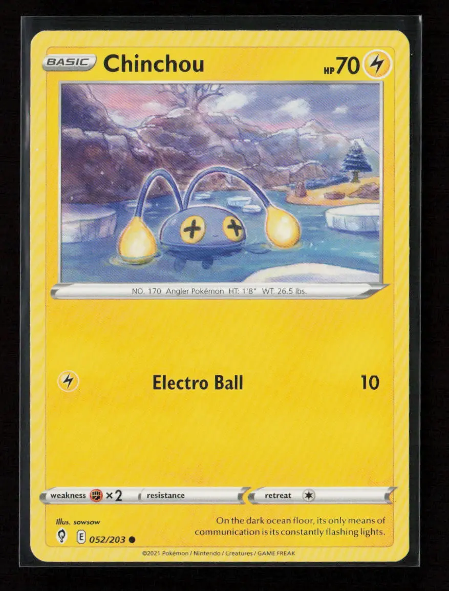 Chinchou - 8/15 Promo Mcdonald's Promos 2022 008/015 Lp 1