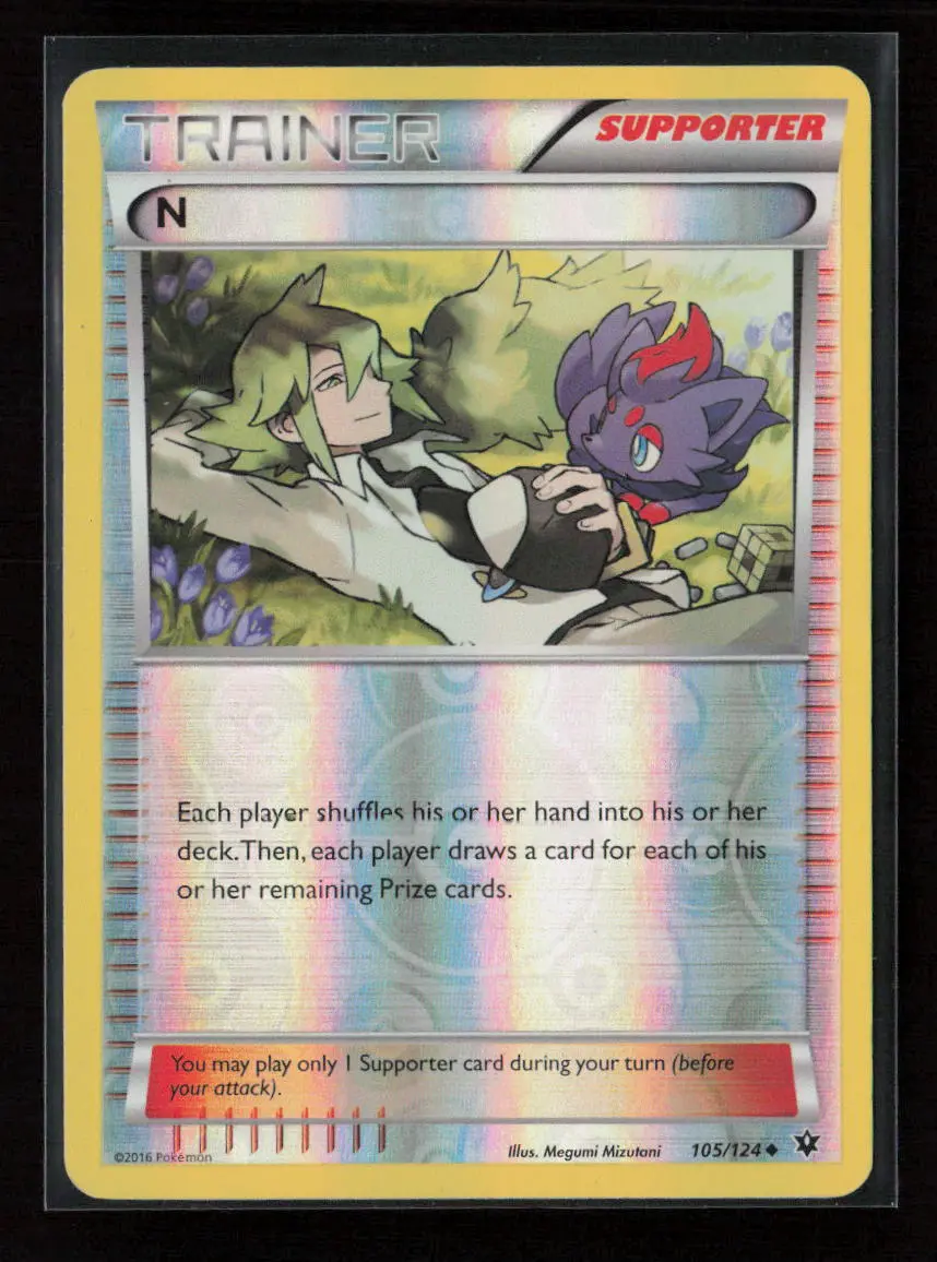 N (Supporter) Uncommon Xy - Fates Collide 105/124 Lp 1