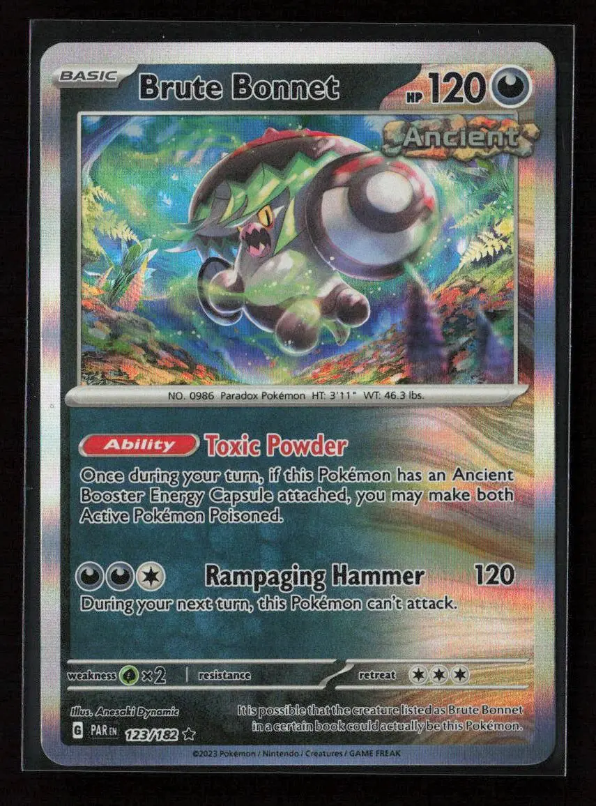 Brute Bonnet Rare Sv04: Paradox Rift 123/182 Nm 1