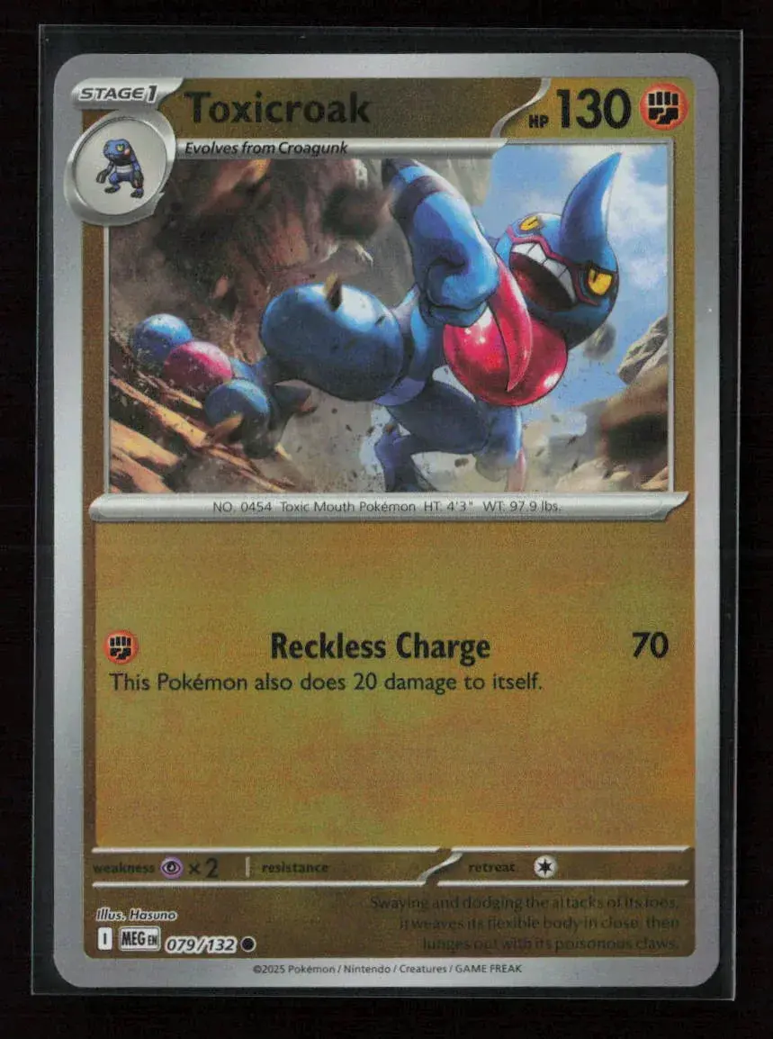 Toxicroak Common Me01: Mega Evolution 079/132 Nm 1