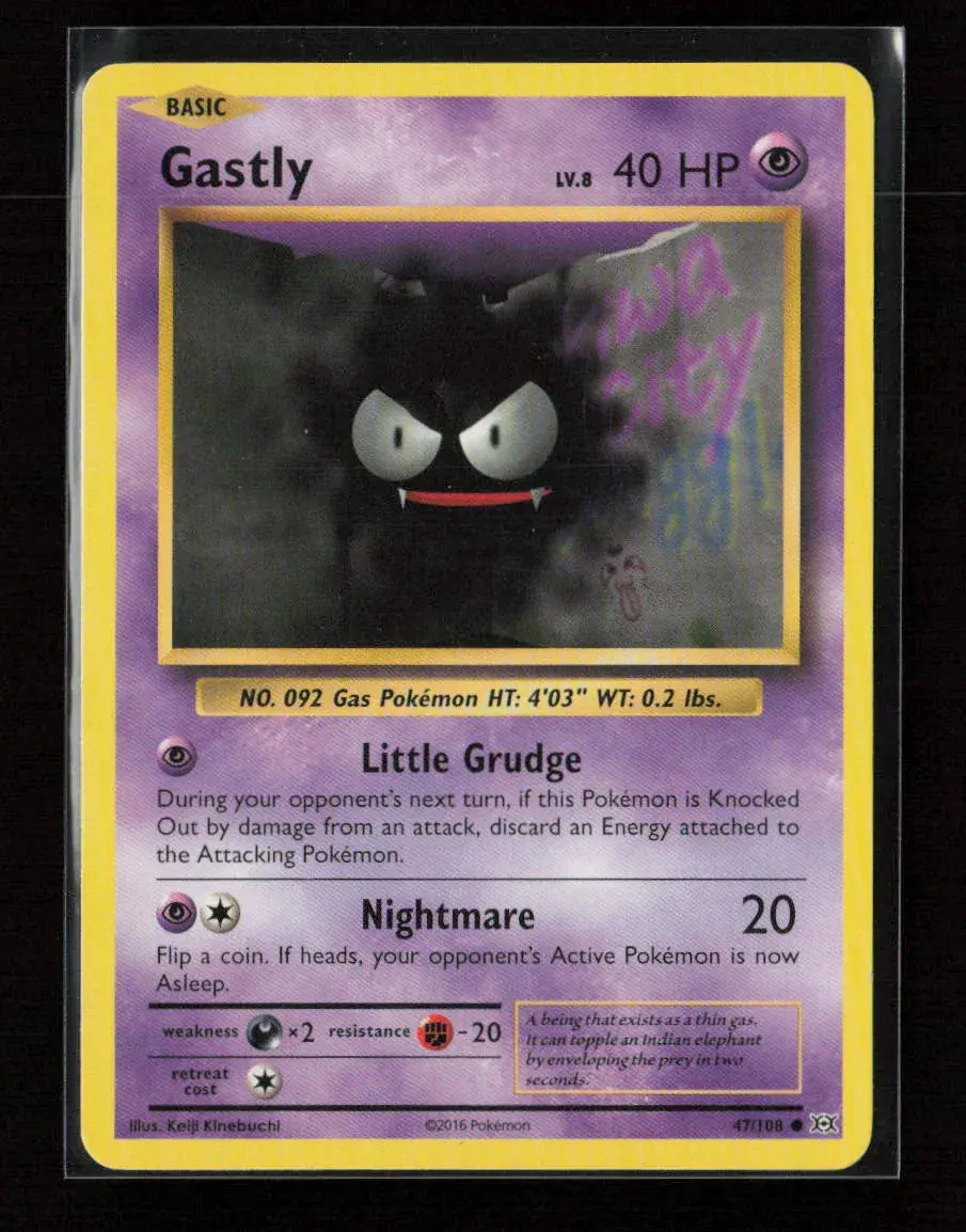 Gastly Common Xy - Evolutions 47/108 Lp 1