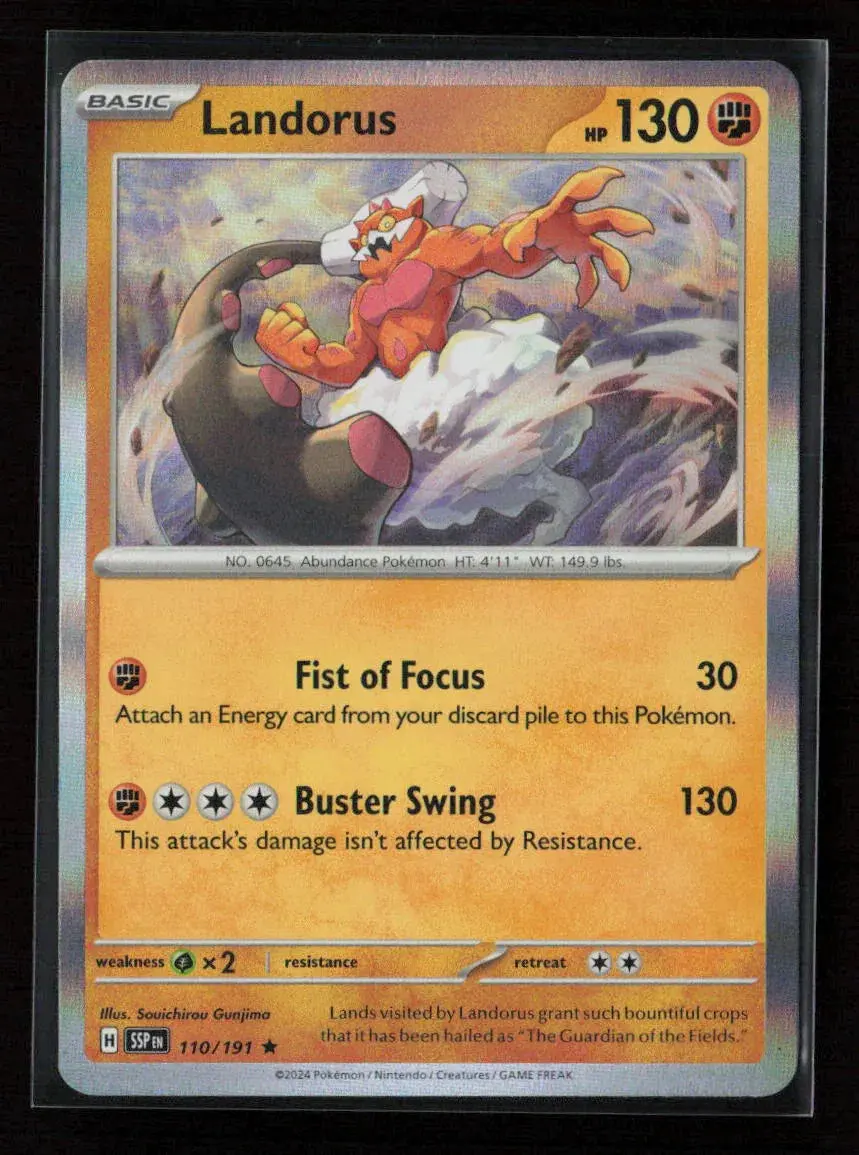 Landorus Rare Sv08: Surging Sparks 110/191 Nm 1