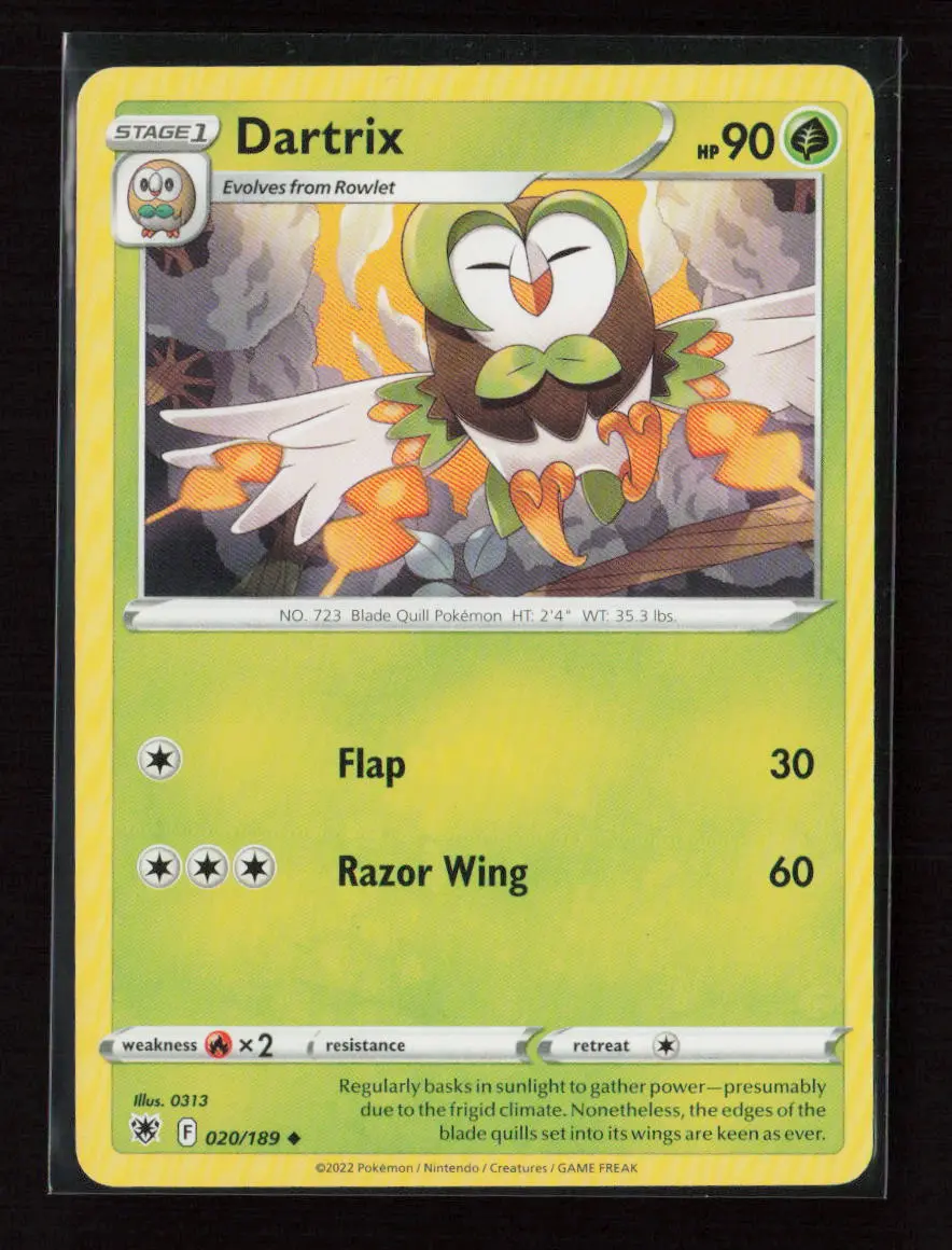 Dartrix Uncommon Swsh10: Astral Radiance 020/189 Lp 1