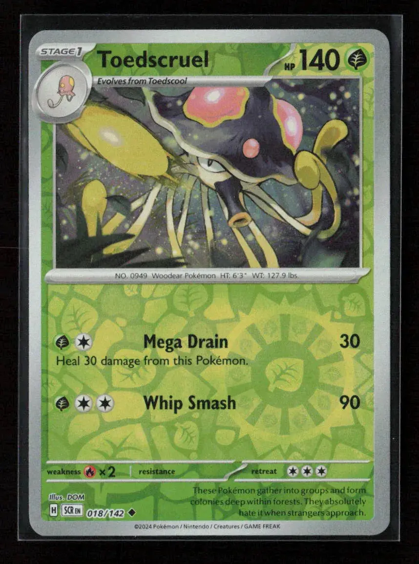 Toedscruel Uncommon Sv07: Stellar Crown 018/142 Nm 1