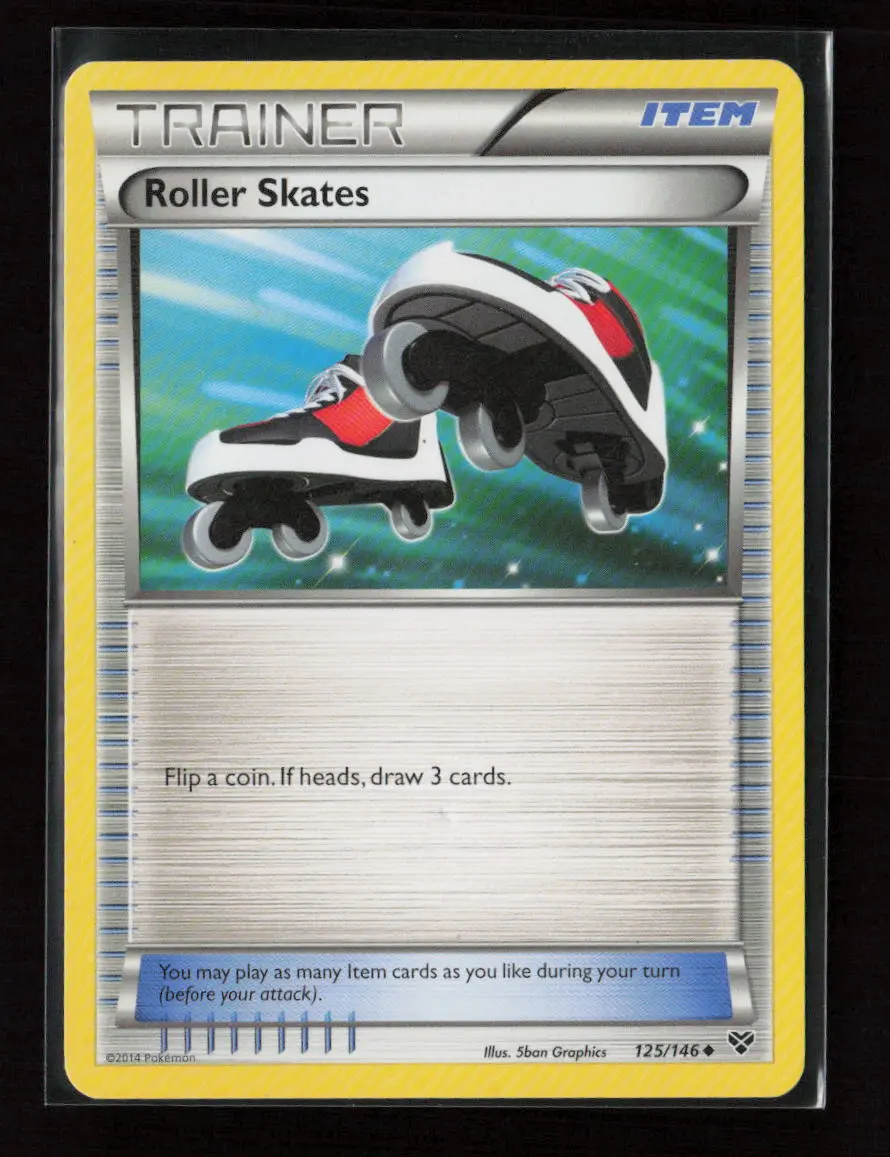 Roller Skates Uncommon Xy Base Set 125/146 Mp 1