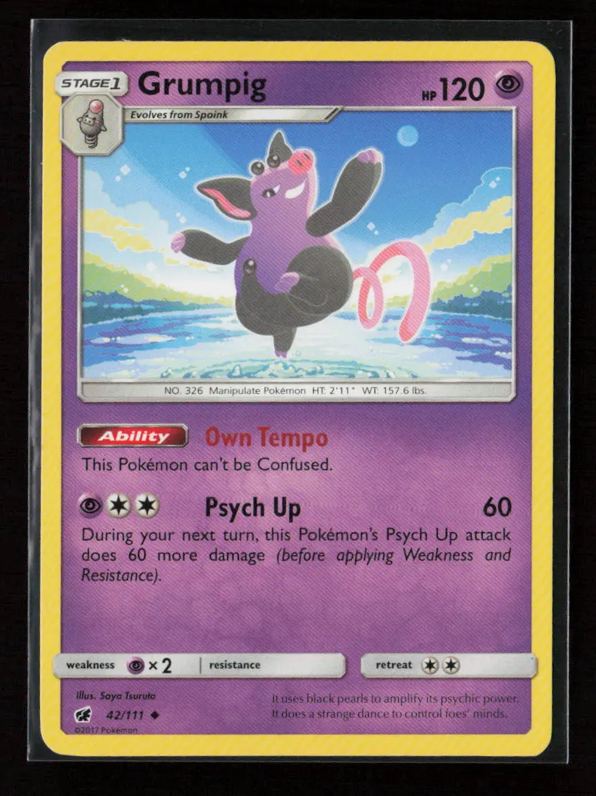 Grumpig Uncommon Sm - Crimson Invasion 42/111 Lp 1