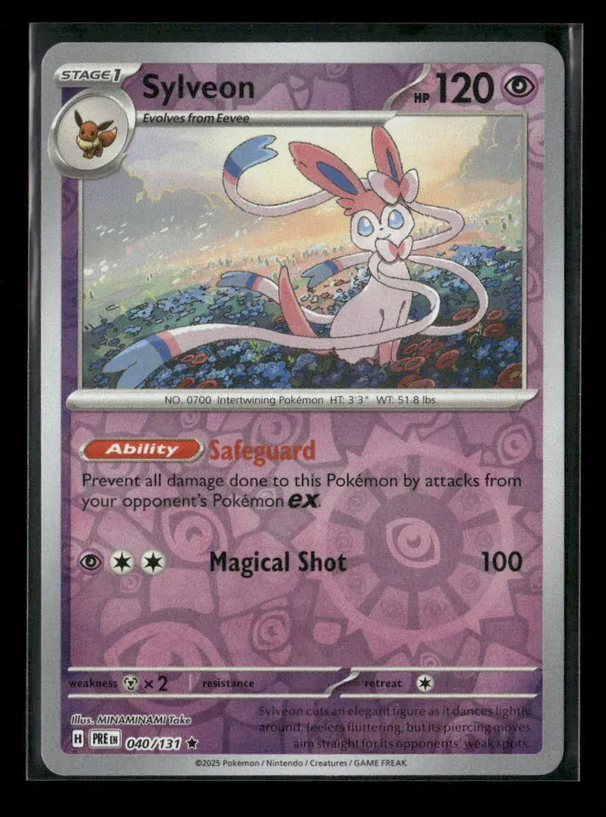 Sylveon Rare Sv: Prismatic Evolutions 040/131 Nm 1