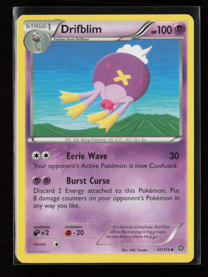 Drifblim Uncommon Xy - Steam Siege 47/114 Lp 1