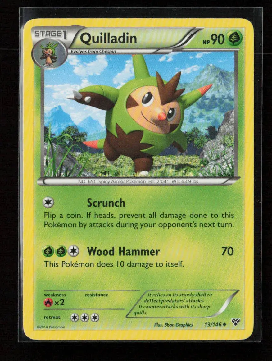 Quilladin Uncommon Xy Base Set 13/146 Lp 1