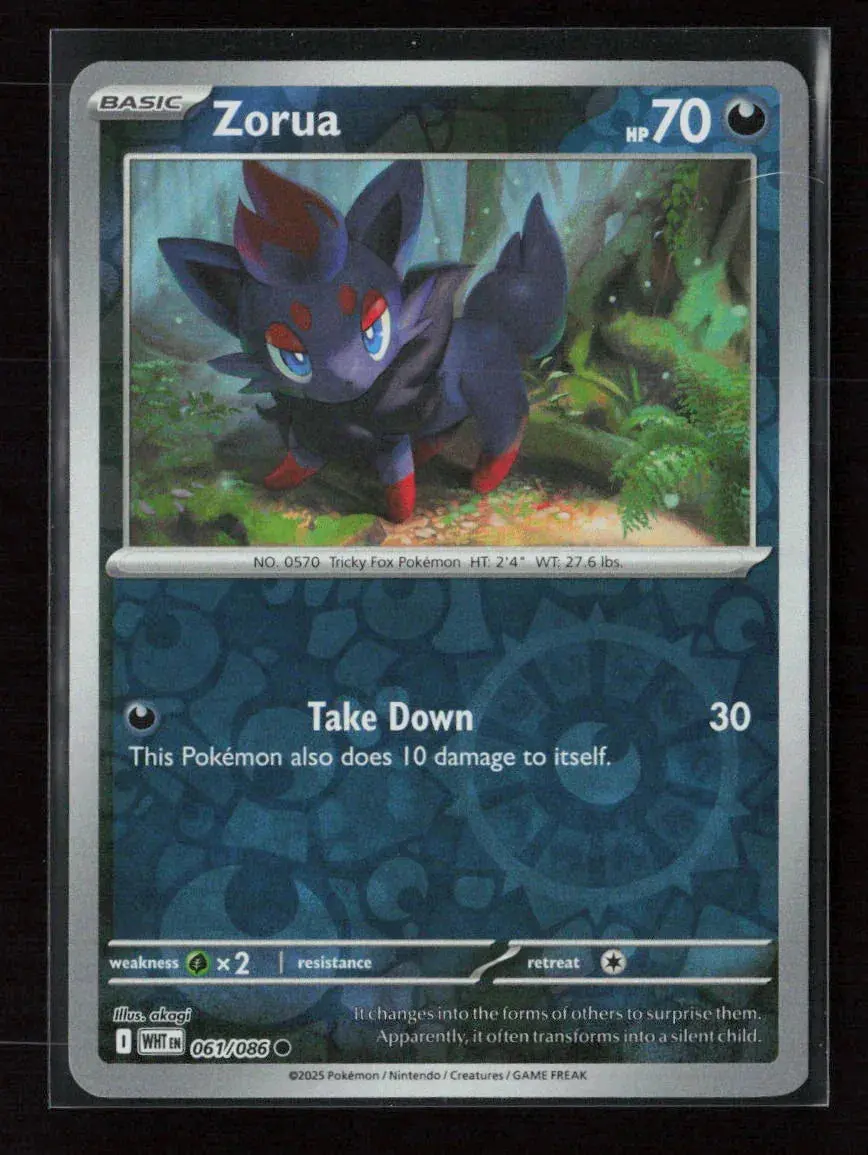 Zorua Common Sv: White Flare 061/086 Nm 1