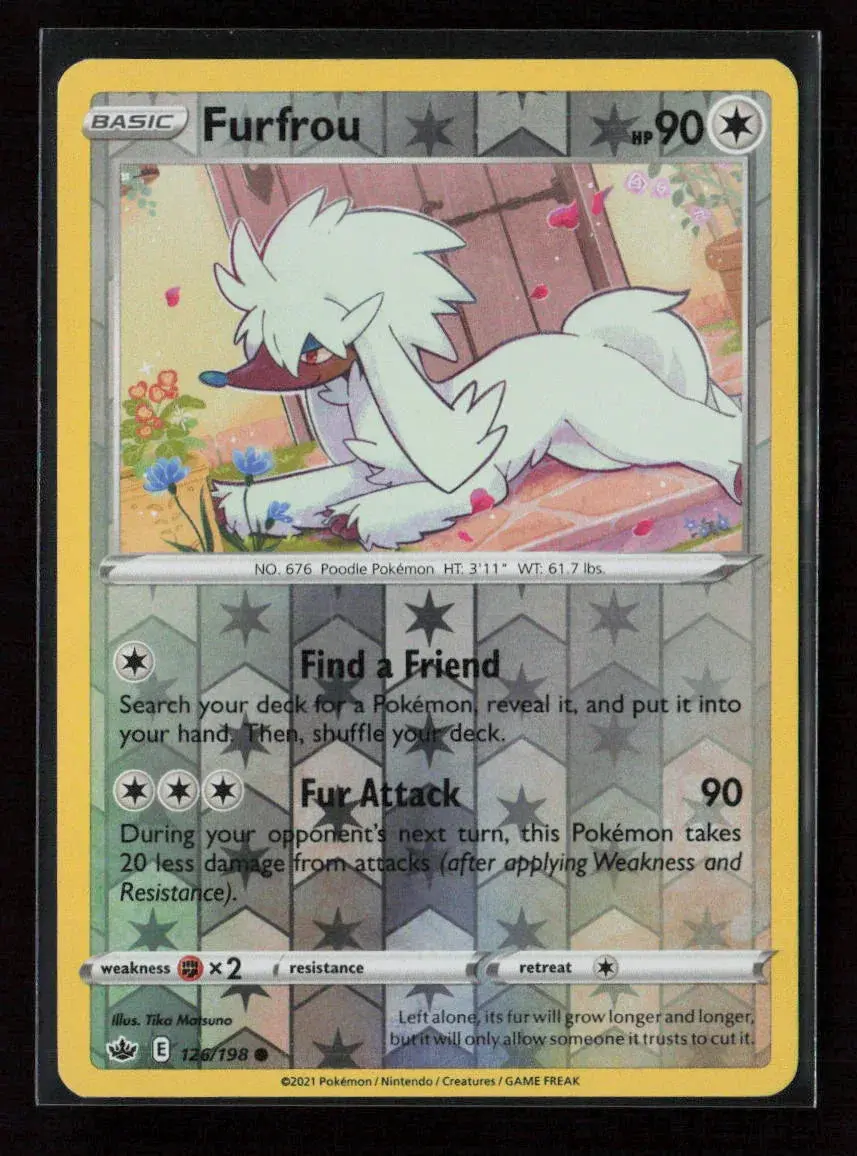 Furfrou Common Swsh06: Chilling Reign 126/198 Lp 1
