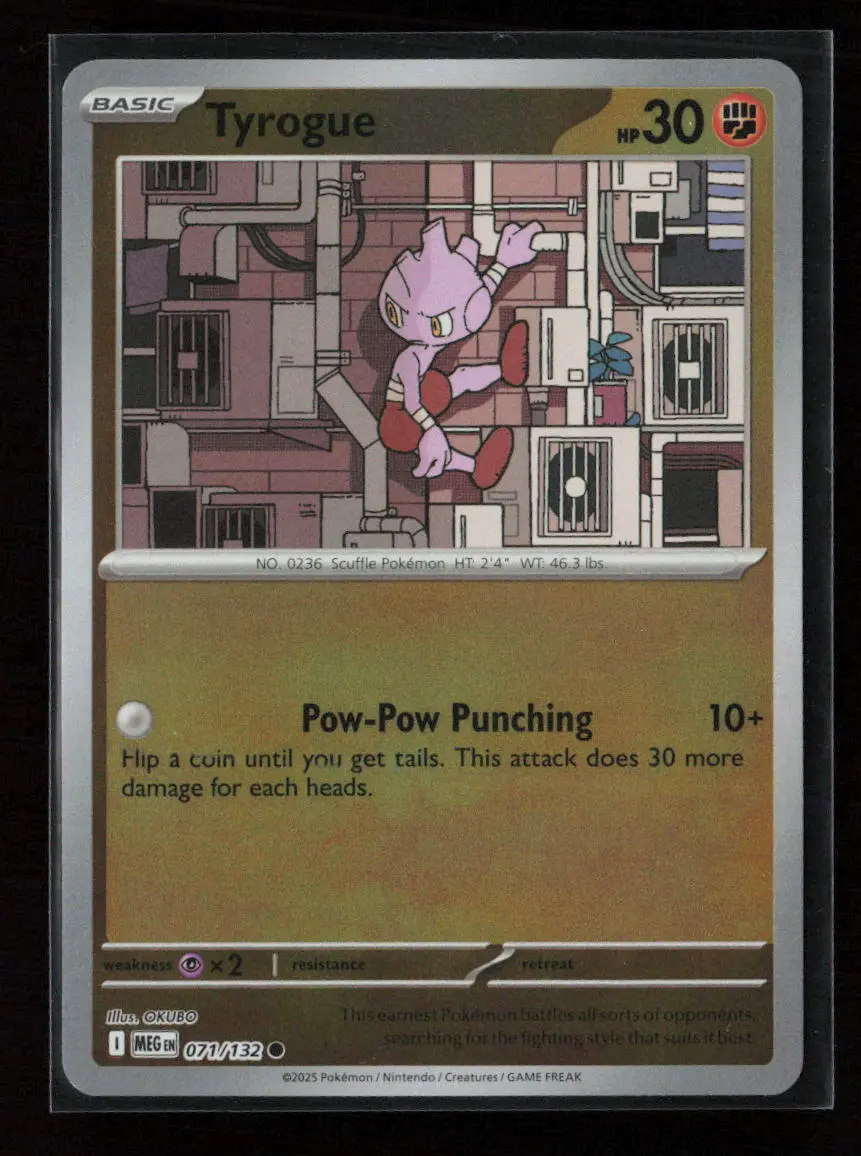 Tyrogue Common Me01: Mega Evolution 071/132 Nm 1