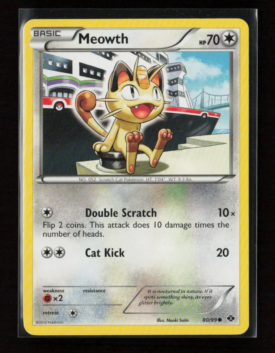 Meowth Common Next Destinies 80/99 Lp 1